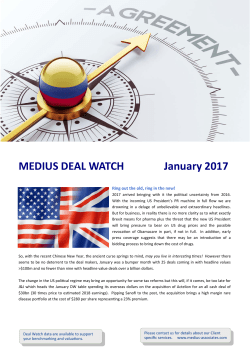 January 2017 - Medius Associates