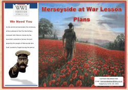 Merseyside at War Lesson Plans