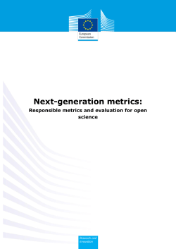 Next-generation metrics - European Commission