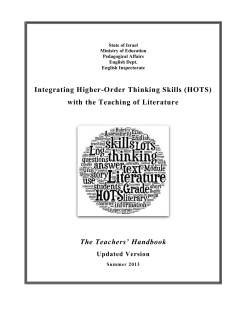 Integrating Higher-Order Thinking Skills (HOTS)