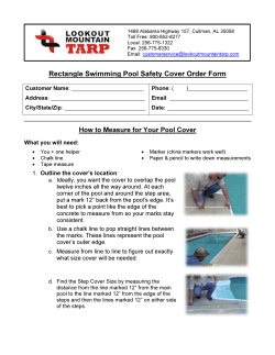 Rectangle Safety Pool Cover Measurement Form