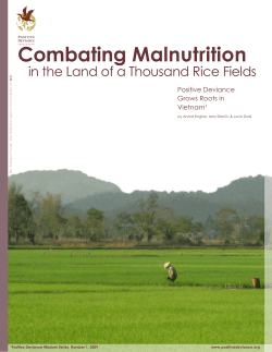 Combating Malnutrition in the Land of a