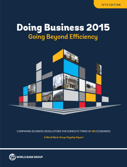 Doing Business 2015 - Open Knowledge Repository