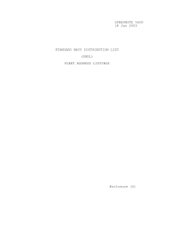 Fleet Address Listings - Intelligent Decision Systems, Inc.