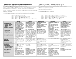 sample lesson plan #1 - Toddlertime Nursery School