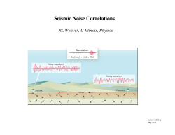 Seismic Noise Correlations