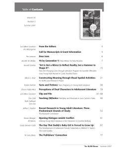 Table of Contents - Digital Library and Archives