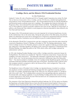 institute brief - Public Interest Institute