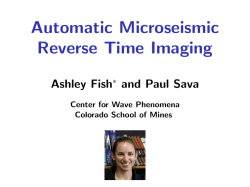 Automatic Microseismic Reverse Time Imaging