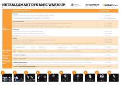 NETBALLSMART DYNAMIC WARM UP