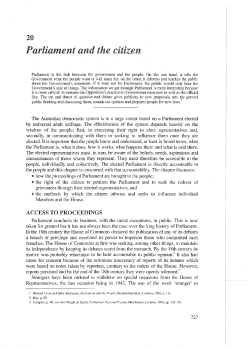 Chapter 20 - Parliament of Australia