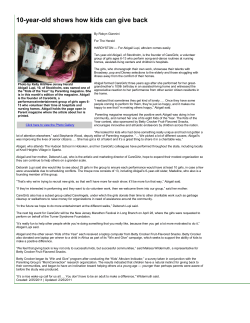 10-year-old shows how kids can give back
