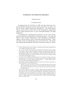Interpreting the Thirteenth Amendment