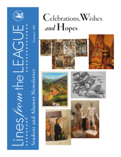 Celebrations, Wishes and Hopes - The Art Students League of New
