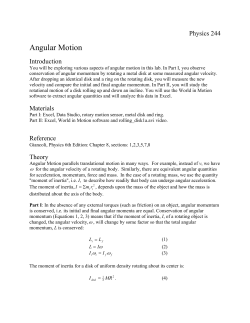 Angular Motion