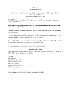 Fair Use of this PDF file of Herbaceous Perennials Production