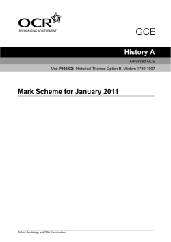 Unit F966/02 - Historical themes - Option B - Modern 1789-1997