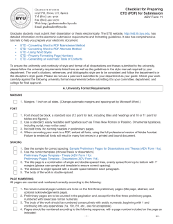 ADV Form 11 - BYU Graduate Studies