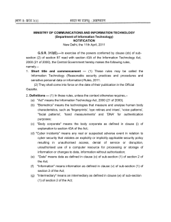 Reasonable security practices and procedures and sensitive