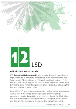 LSD - a quick guide to drugs and alcohol