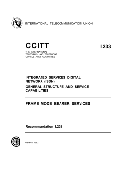 ITU-T Rec. I.233 (10/91) Frame mode bearer services