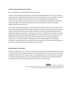 Activity of Disorientation and Connection Set
