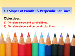 3-6 Lines in the Coordinate Plane