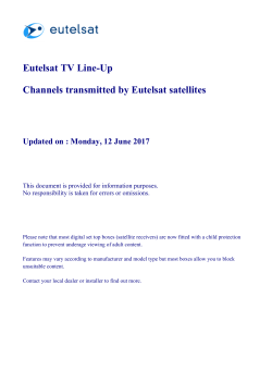Channel line-up