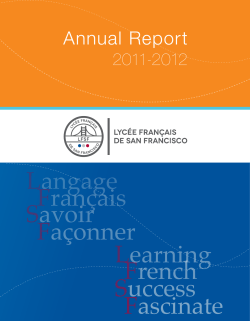 Annual Fund - Lyc&eacute;e Fran&ccedil;ais de San Francisco