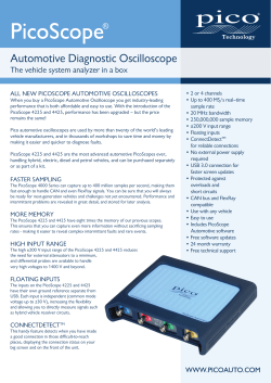 PicoScope automotive lab scopes and diagnostic equipment
