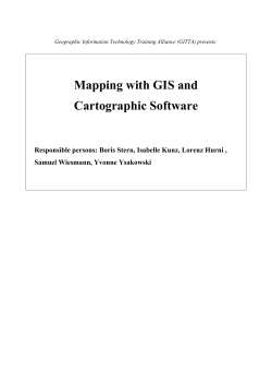 Mapping with GIS and Cartographic Software - GITTA
