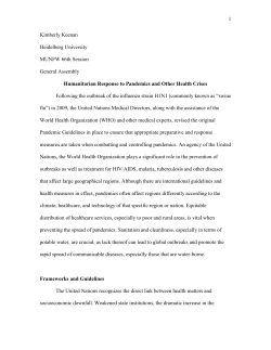 Implementing the Sustainable Development Goals