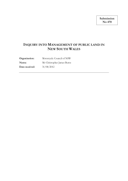 inquiry into management of public land in new south wales