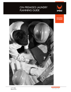 IPSO OPL Planning Guide - Commercial Laundry Equipment, Inc.