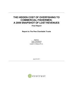 The Hidden Cost of Overfishing to Commercial Fishermen: A 2009