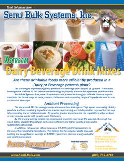 Dairy Beverage Drink Mixes