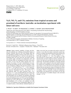 N2O, NO, N2 and CO2 emissions from tropical