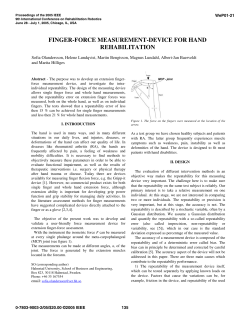 Finger-Force Measurement-Device for Hand Rehabilitation
