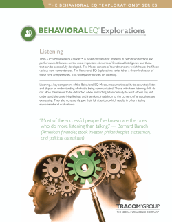 Listening - TRACOM Group