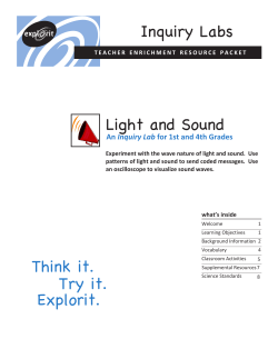 Light and Sound - Explorit Science Center