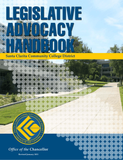 Advocacy Handbook - College of the Canyons