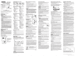 GENERAL LIMITATIONS OF CO ALARMS