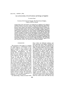 On the Relationship of Social Evolution and