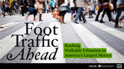 Ranking Walkable Urbanism in America`s Largest Metros