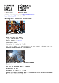 Meetings and Conventions / Destinations