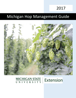 Michigan Hop Management Guide