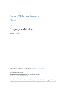 Language and the Law