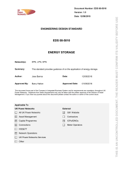EDS 08-5010 Energy Storage - Document Library