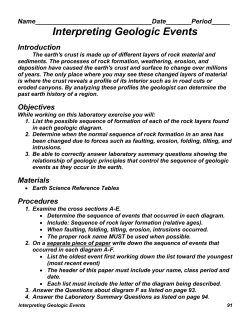 16Interpreting Geologic Events