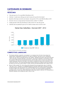 Caf&eacute;s/Bars in Denmark